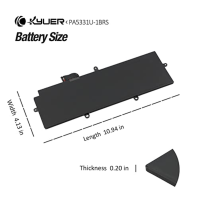 K KYUER 42Wh PA5331U-1BRS Baterie pro notebook Toshiba Dynabook Portege X30L-G A30-E Tecra A30-G A40-E-1CF A40-E-168 A30-E-1JC A